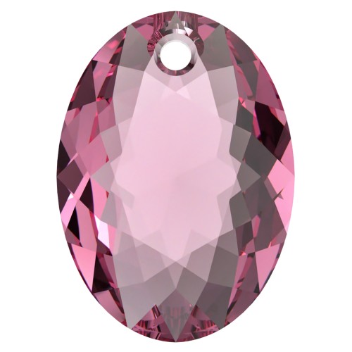 Pendentif Swarovski 6438 Elliptic Cut Pendant 11.5 mm - Rose x1