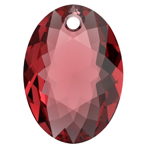 Pendentif Swarovski 6438 Elliptic Cut Pendant 11.5 mm - Scarlet x1