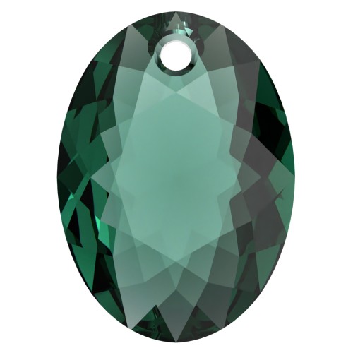 Pendentif Swarovski 6438 Elliptic Cut Pendant 11.5 mm - Emerald x1