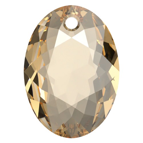 Pendentif Swarovski 6438 Elliptic Cut Pendant 11.5 mm - Crystal Golden Shadow x1