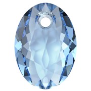 Pendentif Swarovski 6438 Elliptic Cut Pendant 11.5 mm - ReCreated Cool Blue x1