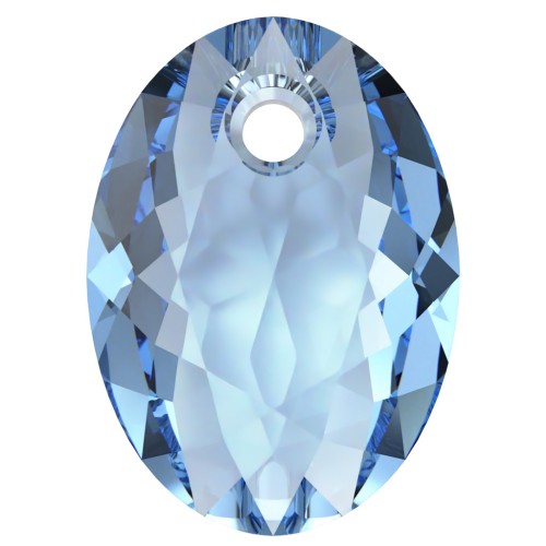 Pendentif Swarovski 6438 Elliptic Cut Pendant 11.5 mm - ReCreated Cool Blue x1