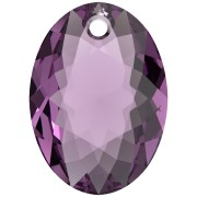 Pendentif Swarovski 6438 Elliptic Cut Pendant 16 mm - Amethyst  x1|raw }}