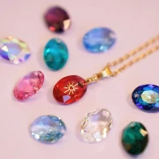 Pendentif Swarovski 6438 Elliptic Cut Pendant 16 mm - ReCreated Cool Blue x1