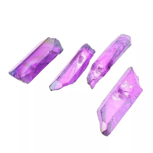 Pendentifs Pointes en Cristal 10-50 mm Violet x4