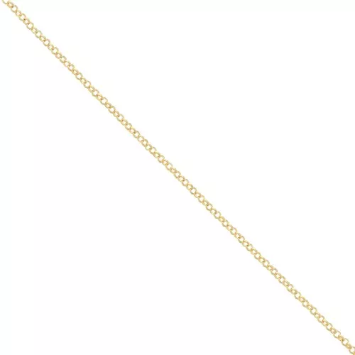 Chaîne maille jaseron 2 mm doré à l'or fin x1m