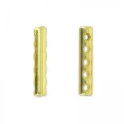 Intercalaire 5 rangs 19x3.5 mm doré à l'or fin x1