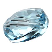 Perles rondes plates - 6 mm - Thin Round  Swarovski 5034 - Aquamarine x6