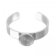 Bracelet pour cabochon 20 mm en Acier Inox x1|raw }}