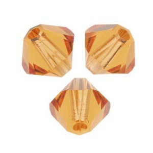 Toupies en cristal Swarovski 5328 3 mm Topaz x50