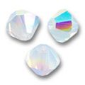 Toupies en cristal Swarovski 5328 3 mm White Opal AB x50