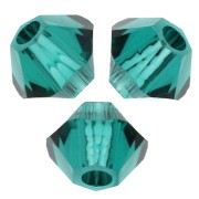 Toupies en cristal Swarovski 5328 3 mm Emerald x50