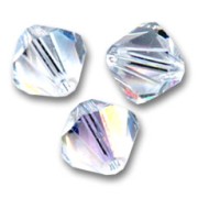 Toupies en cristal Swarovski 5328 3 mm Crystal Moonlight x50