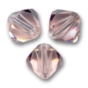 Toupies en cristal Swarovski 5328 3 mm Vintage Rose x50