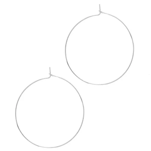 Créoles 40 mm en Acier Inoxydable 304L x2