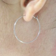 Créoles 40 mm en Acier Inoxydable 304L x2