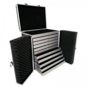 Valise transport bijoux avec plateaux professionnel Noir x1