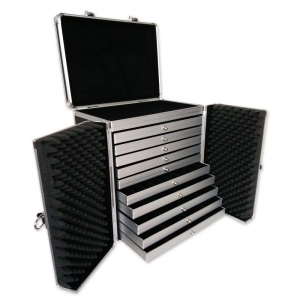 Valise transport bijoux avec plateaux professionnel Noir x1