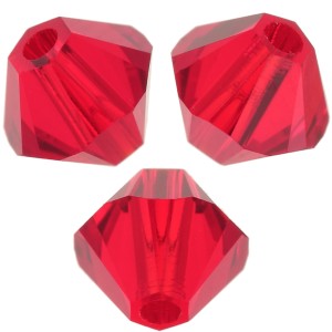 Toupies en cristal Swarovski 5328 4 mm Light Siam x50