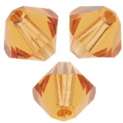 Toupies en cristal Swarovski 5328 4 mm Topaz x50|raw }}