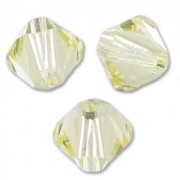 Toupies en cristal Swarovski 5328 4 mm Jonquil x50
