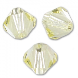 Toupies en cristal Swarovski 5328 4 mm Jonquil x50