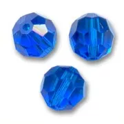 Perles rondes  PureCrystal 5000 6 mm Capri Blue  x6