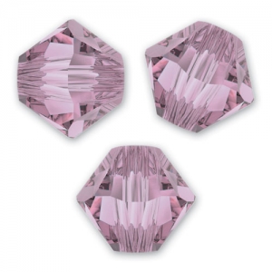 Toupies en cristal Swarovski 5328 4 mm Crystal Antique Pink x50