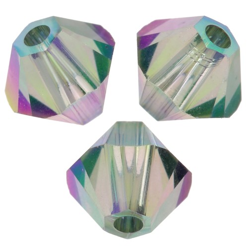 Toupies en cristal Swarovski 5328 4 mm Crystal Paradise Shine 2X x50