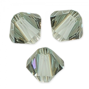 Toupies en cristal Swarovski 5328 4 mm Black Diamond Shimmer x50