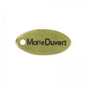 Breloques ovales personnalisées avec logo ou marque 15x6 mm - Bronze x1000|raw }}