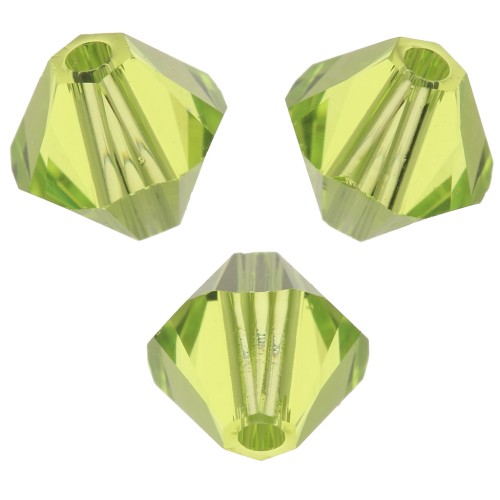 Toupies en cristal Swarovski 5328 5 mm - Citrus Green x20