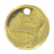 Breloques rondes personnalisées avec logo ou marque 12 mm - Doré x1000|raw }}