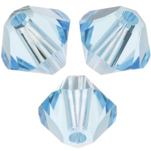 Toupies en cristal Swarovski 5328 6 mm Aquamarine x20