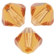 Toupies en cristal Swarovski 5328 6 mm Topaz x20