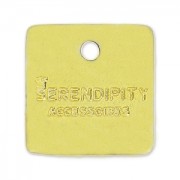 Breloques carrées personnalisées avec logo ou marque 10 mm - Doré x1000|raw }}