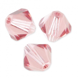 Toupies en cristal Swarovski 5328 6 mm Blush Rose x20