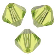 Toupies en cristal Swarovski 5328 6 mm - Citrus Green x20
