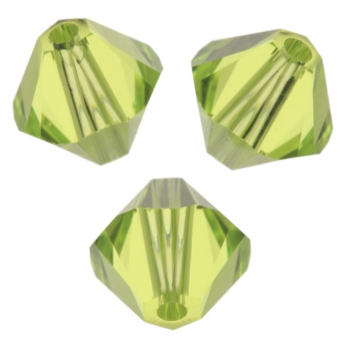 Toupies en cristal Swarovski 5328 6 mm - Citrus Green x20