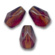 Perles poires facettées 7x5 mm - Smoked Topaz  x25