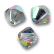Toupies en cristal Swarovski 5328 8 mm Crystal Vitrail Medium x6