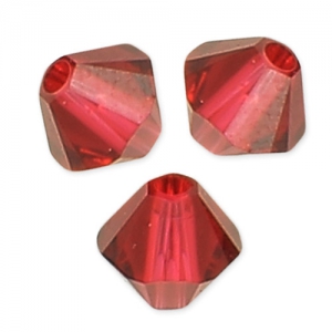 Toupies en cristal Swarovski 5328 8 mm Scarlet x6