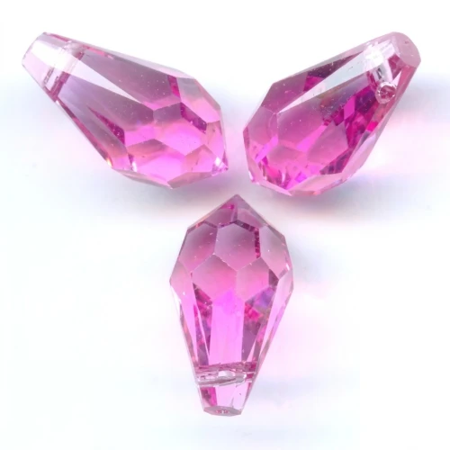 Gouttes PureCrystal 6000 11x5.5 mm Rose x8