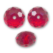 Ronde aplatie Swarovski 5040 6 mm Light Siam x1