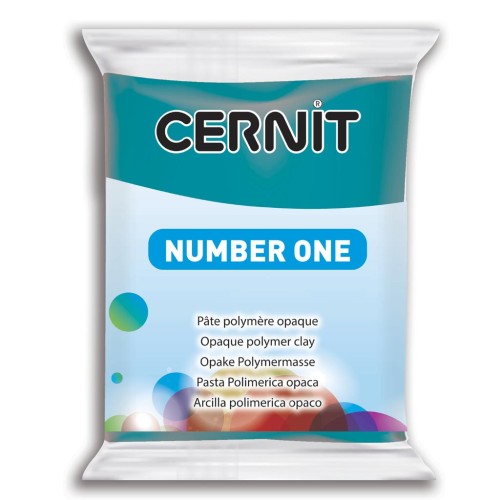 Pâte Cernit Number One Opaque - Bleu Canard (n°230) x56gr
