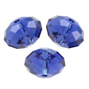 Ronde aplatie Swarovski 5040 6 mm - ReCreated Dark Sapphire x1