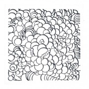 Plaque de texture Cernit pour la pâte polymère 9 cm Bubbles x1