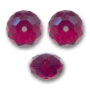 Perle ronde aplatie PureCrystal 5040 8 mm - Siam x1