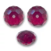 Perle ronde aplatie PureCrystal 5040 8 mm - Siam x1