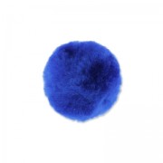 Pompon rond synthétique 2,5 cm Bleu Marine x1|raw }}
